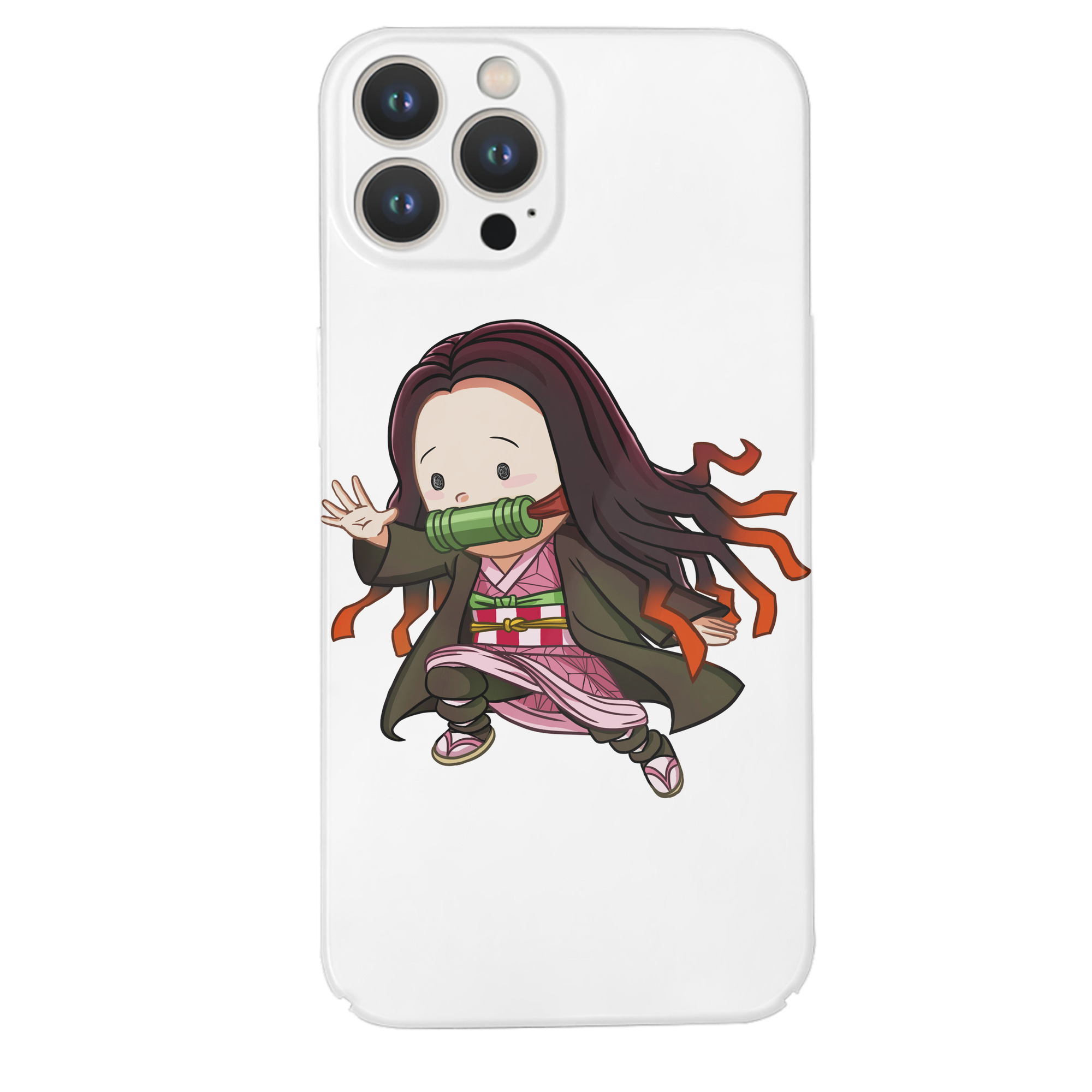 （画像用） 鬼滅の刃（きめつのやいば）竈門 禰󠄀豆子／かまど ねずこ Kamado Nezuko 【iPhone 14シリーズ対応】ハードケース